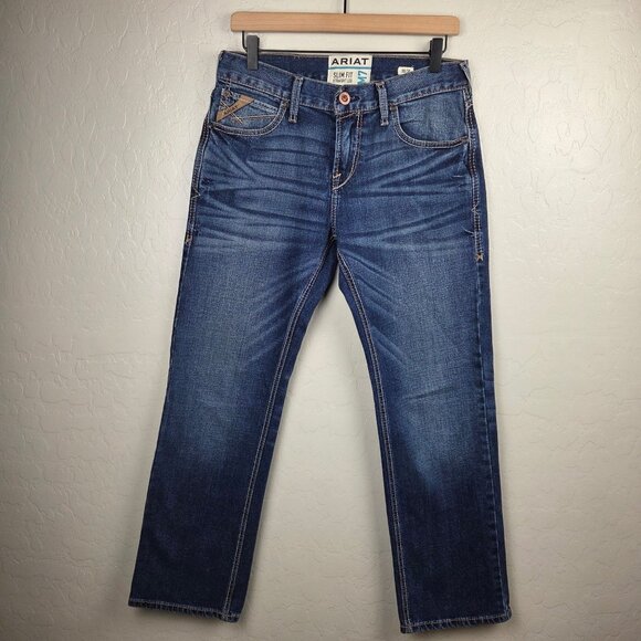 Ariat M7 Rocker Stretch Nassau Stackable Slim Fit Straight Leg Jean Men's 30x30 - Picture 1 of 11
